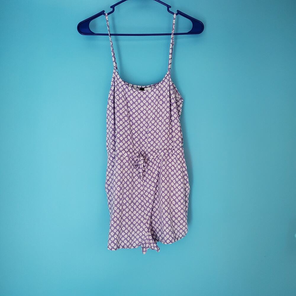 H&M Divided Romper Size Small Floral Sleeveless